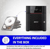 BUFFALO TeraStation 3430DN 4-Bay 8TB (2x4TB) Desktop Small-Med Business NAS w/Hard Drives Included 8TB (2x4TB) Partially Populated