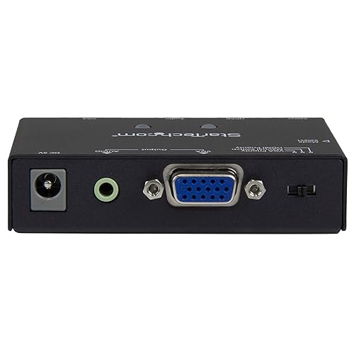 StarTech.com 2x1 VGA Plus HDMI to VGA Converter Switch with Priority Switching, Multi-Format VGA HDMI to VGA with Switching Cable