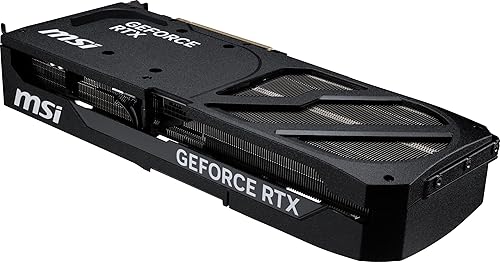 MSI Gaming RTX 5080 16G Shadow 3X OC Graphics Card (16GB GDDR7, 256-bit, Extreme Clock TBD MHz, DisplayPort x 3 2.1a, HDMI 2.1b, NVIDIA Blackwell Architecture)