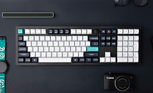 Keychron Q6 Max Wireless RGB Mechanical Keyboard - Hot-Swappable, Gateron Jupiter Brown Switches, Aluminum Frame with Knob, Full-Size (104 Keys), Compatible Windows Mac Linux, Carbon Black (Q6M-M3)