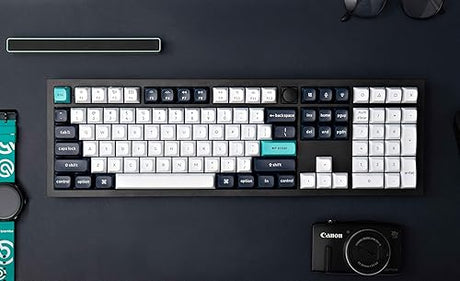 Keychron Q6 Max Wireless RGB Mechanical Keyboard - Hot-Swappable, Gateron Jupiter Brown Switches, Aluminum Frame with Knob, Full-Size (104 Keys), Compatible Windows Mac Linux, Carbon Black (Q6M-M3)