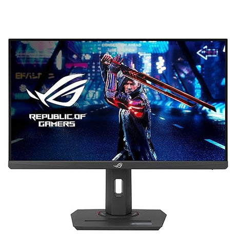 ASUS ROG Strix 25” (24.5” viewable) Esports Gaming Monitor (XG259QNS) - Full HD, 380Hz, 0.3ms, Fast IPS, Extreme Low Motion Blur Sync, FreeSync Premium, DisplayWidget, USB-C, Ergonomic, 3 yr Warranty