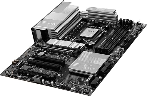 MSI PRO X870-P WiFi ProSeries Motherboard (AMD AM5, DDR5, PCIe 4.0, SATA 6Gb/s, M.2, USB 3.2 Gen 2, Wi-Fi 6E, HDMI/DP, ATX)