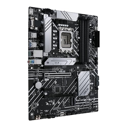 ASUS Prime B660-PLUS D4 LGA 1700(Intel 12th Gen) ATX Motherboard(PCIe 4.0, DDR4,3xM.2 Slots, 2.5Gb LAN, Rear USB 3.2 Gen 2x2 Type-C, Front USB 3.2 Gen 1 Type-C, Thunderbolt 4 Header Support)