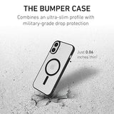 PEEL Bumper Case for iPhone 16 Plus (Black) - Military-Grade Drop Protection, Embedded Magnet Compatible with MagSafe, Thin Minimalist Design, Branding Free - Showcases Your Device iPhone 16 Plus Black