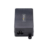 StarTech.com 1-Port 2.5GbE PoE+ Injector, 10M/100M/1G/2.5G Ethernet, PoE/PoE+ (802.3af/802.3at), Multi-Gigabit, Midspan, 30W