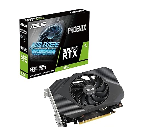 ASUS Phoenix GeForce RTX™ 3050 EVO Graphics Card (PCIe 4.0, 8GB GDDR6, HDMI 2.1, DisplayPort 1.4a)