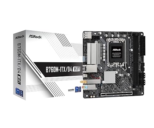 ASRock B760M-ITX/D4 WiFi Supports 13th Gen & 12th Gen Intel® Core™ Processors (LGA1700)
