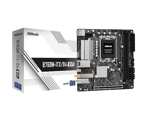 ASRock B760M-ITX/D4 WiFi Supports 13th Gen & 12th Gen Intel® Core™ Processors (LGA1700)