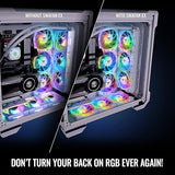 Thermaltake SWAFAN EX 12 ARGB PC Cooling Fan White, 3-Fan pcak, 500~2000 RPM, Magnetic Connection, Reversable Blades, sync with MB RGB Software, CL-F169-PL12SW-A