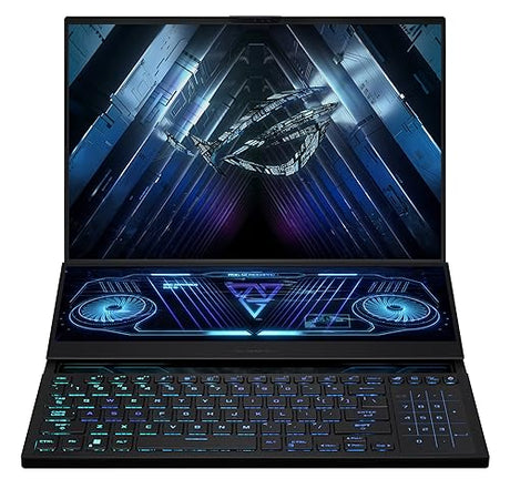 ASUS ROG Zephyrus Duo 16 (2023) Gaming Laptop, 16” Mini LED 240Hz/3ms, QHD+ 16:10 Display, 100% DCI-P3, NVIDIA GeForce RTX 4090, AMD Ryzen 9 7945HX, 32GB DDR5, 2TB SSD, Windows 11 Pro, GX650PY-XS97 NVIDIA® GeForce Dedicated