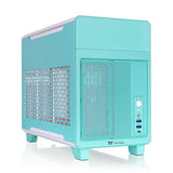 Thermaltake TR100 SFF Chassis; mITX Support; 18.9 Liters; PCIe 4.0 Riser Cable Included; 360mm GPU Clearance; 280mm Radiator Support; Removable PCIe Bracket; Mint Strawberry; CA-11A-00SLNN-00