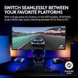Logitech G Astro A50 Omni-Platform Wireless Gaming Headset + Base Station for PS5, Xbox, PC: PLAYSYNC Audio Switcher, <16 bit/48kHz (Console), <24 bit/48 kHz (PC), 24hr Battery, 2.4GHz & BT - White White PLAYSYNC Audio