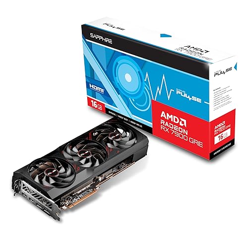 Sapphire 11325-04-20G Pulse AMD Radeon RX 7900 GRE Gaming Graphics Card with 16GB GDDR6, AMD RDNA 3