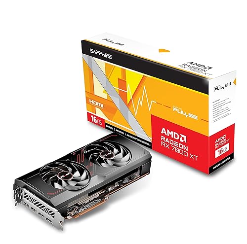 Sapphire 11330-02-20G Pulse AMD Radeon RX 7800 XT Gaming Graphics Card with 16GB GDDR6, AMD RDNA 3