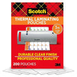 Scotch Thermal Laminating Pouches, 8.9 x 11.4-Inches, 3 mil thick, 200-Pack (TP3854-200)