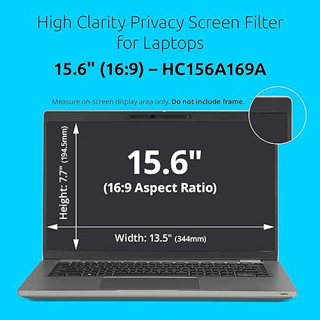 Kensington High Clarity Privacy Screens Filter 15.6 inch 16:9