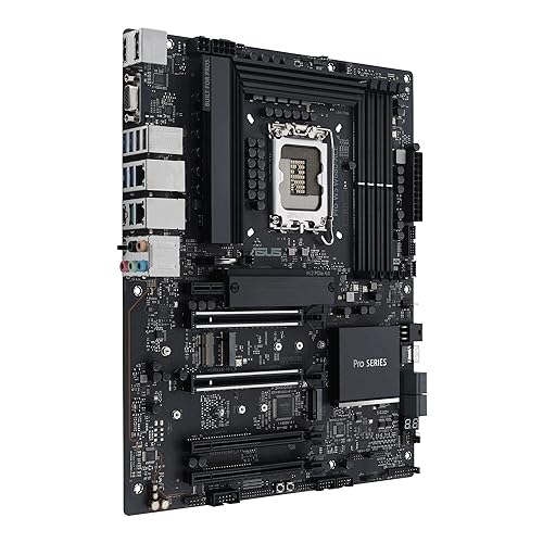 ASUS Pro WS W680-ACE Intel® LGA 1700 ATX Workstation Motherboard, Dual PCIe® 5.0x16 Slot, DDR5, ECC Memory and XMP Support, Dual Intel® 2.5 Gb LAN, 3xPCIe 4.0 M.2 Slots