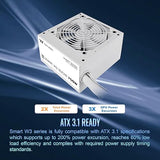 Smart W3 Series Snow Edition 80Plus Certified 700W Power Supply; ATX v3.1 Spec; 120mm FDB Fan; PS-SPW-0700NNFAWU-W; 5 Year Warranty