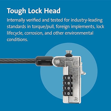 Kensington N17 Dell Laptop Lock - Combination (K68008WW) Black For Dell + Alienware Laptop Lock