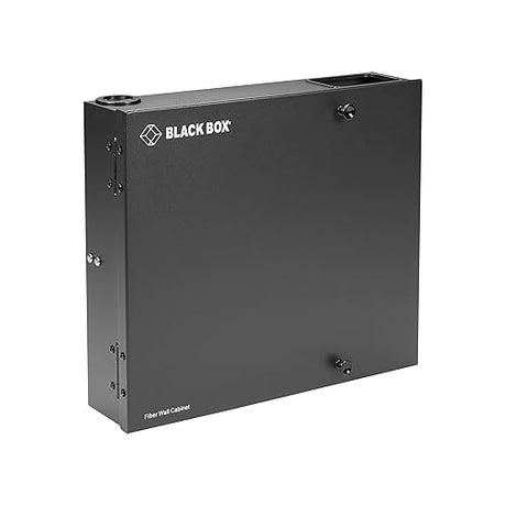 Black Box JPM401A-R2 Fiber Wall Cabinet, Open-Style, Unloaded, Accepts 4 Adapter Panels