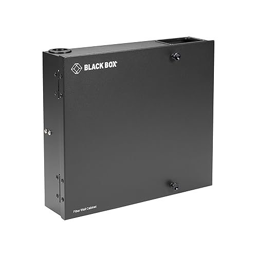Black Box JPM401A-R2 Fiber Wall Cabinet, Open-Style, Unloaded, Accepts 4 Adapter Panels