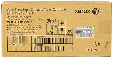 Xerox Versalink C600 LED Printer, Cyan, High Yield, 16800 Pages, USB, A3, Office/High-Volume Printing, Dual-Sided Printing
