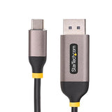 StarTech.com 10ft (3m) USB-C to DisplayPort Adapter Cable, 8K 60Hz, 4K 144Hz, HDR10, USB Type-C to DP 1.4 Converter