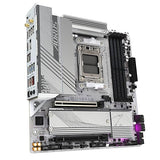 GIGABYTE B650M AORUS Elite AX ICE AM5 LGA 1718 AMD B650 M-ATX Motherboard with 5-Year Warranty, DDR5, 2* M.2, PCIe 5.0, USB 3.2 Gen2X2 Type-C, 2.5GbE LAN, Q-Flash Plus, EZ-Latch