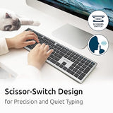 Kensington KB535 Wireless Keyboard, Bluetooth & 2.4GHz Connection, Full-Size Layout, Quiet Scissor-Switch Keys, Programmable, Copilot Hotkey, Compatible with Windows, Black (K75408NA) Full size Wireless