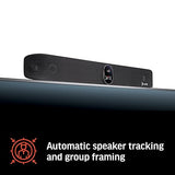 Poly - Studio X70 Video Bar for Large Conference Rooms Poly (Plantronics + Polycom) - Premium 4K Audio & Video Conferencing Solution - Camera, Speakers, & Microphones - Works w/Teams, Zoom (Certified)