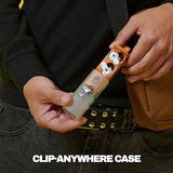 Skullcandy Dime Evo Wireless Earbuds, Bluetooth Headphones, Noise Isolating Fit, Up to 36 Hours Battery, Microphone for iPhone Android, Easy Carry with Clip-Anywhere Case - Peanuts Spike