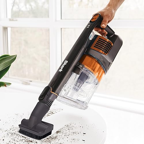 Shark IX140C Rocket Lightweight Cordless Rechargeable Handheld Upright Stick Vacuum Cleaner with Crevice Tool & Duster Brush for Car Detailing, Terracotta (Canadian Version) Pet Stick Vacuum