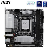 MSI PRO H810I WiFi Motherboard, ITX - Supports Intel Core Ultra Processors (Series 2), LGA 1851 - DDR5 Memory Boost (6400 MT/s MAX), PCIe 5.0 x16, M.2 Gen4, 2.5G LAN