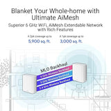 ASUS ZenWiFi BT8 Tri-Band WiFi 7 Mesh, 14 Gbps, 5900 sq.ft. (2pk), Dual 2.5G Ports, Security and Parental Controls Included, Smart Home Master SSIDs, 4G & 5G Mobile Tethering