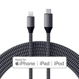 Satechi USB-C to Lightning Charging Cable (6 Ft) - Apple MFi Certified - for iPhone 14 Pro/14/14 Plus, iPhone 13 Pro Max/13 Pro/13/13 Mini, AirPods Pro, AirPods 3/2/ 1