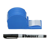 Panduit S100X125VARY Self-Laminating Dispenser with Pen, Vinyl, White