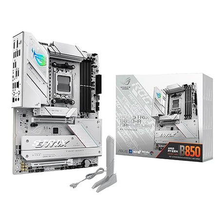 ASUS ROG Strix B850-A Gaming WiFi AMD AM5 B850 ATX Motherboard 14+2+2 Power Stages, DDR5 AEMP, 2.5G LAN, WiFi 7 with Q-Antenna, 4X M.2, PCIe® 5.0, USB 20Gbps Type-C, AI Networking II