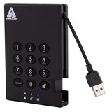 Apricorn Aegis Padlock External Hard Drive 2000 GB Black