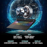 MSI Vector 16 HX AI A2XWHG-225CA 16 QHD+ 240Hz Gaming Laptop, Intel Core Ultra7-255HX, RTX 5070Ti, 32GB DDR5, 1TB NVMe SSD, Windows 11 Home