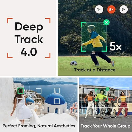 Insta360 Flow 2 Pro AI Tracker Bundle White - Foldable AI Phone Gimbal, Track in 200+ Apps with Apple DockKit, AI Tracker, Multi-Person Tracking, 360º Pan Tracking, Built-in Tripod/Selfie Stick