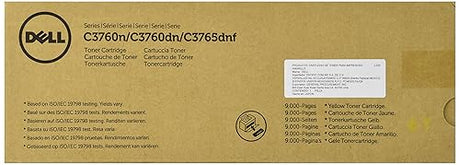 Dell MD8G4 Toner Cartridge C3760N/C3760DN/C3765DNF Color Laser Printer, Yellow