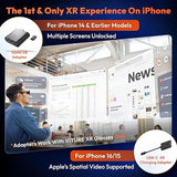 VITURE HDMI XR Adapter for iPhone 14 & Earlier Models, Enabling MultiScreen/Enhanced 3DoF/VR Videos, 2.8 Hours Battery Life, Charge While Playing, Direct Play on PS/Xbx/Gaming Consoles