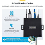 StarTech.com HDMI KVM Receiver Over IP Network for The IH2006 Product Series, 4K 60Hz, Keyboard/Video/Mouse, Receiver Only