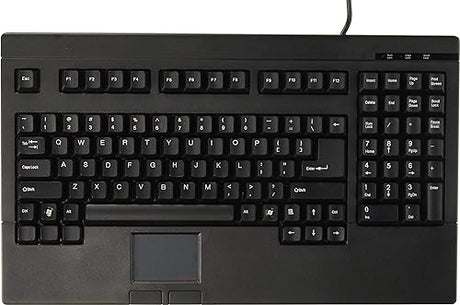 Solidtek Pos/rackmount Keyboard with Built in Touch Pad USB Connector Black