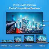 5create ScreenCast HDMI Wireless Display Adapter Receiver - Mirror Phone, Tablet, Laptop to HDTV - Compatible with MiraCast, AirPlay, Android, Windows 10 PC, iOS, iPhone, Tablet (JVAW56)