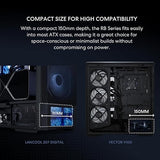 Lian Li RB750 80 Plus Bronze Non Modular - Low-Noise ATX 750 Watt Power Supply w/ 12+4Pin Connector - ATX 3.1 & PCIe 5.1 Compliant - Cable Management - 135mm Larger Fan - Active PFC - Black (RB0750B) 750W