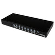 StarTech.com 16 Port 1U Rackmount USB KVM Switch with OSD (SV1631DUSBU),Black