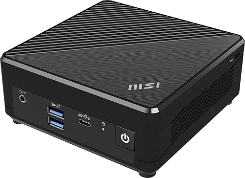 MSI Cubi N ADL Mini PC: Intel Celeron N100, Wi-Fi, Thunderbolt Type C, Black, Non-OS/Barebone: ADL-020BUS Cubi N Celeron N100, No OS, 3Y Warranty