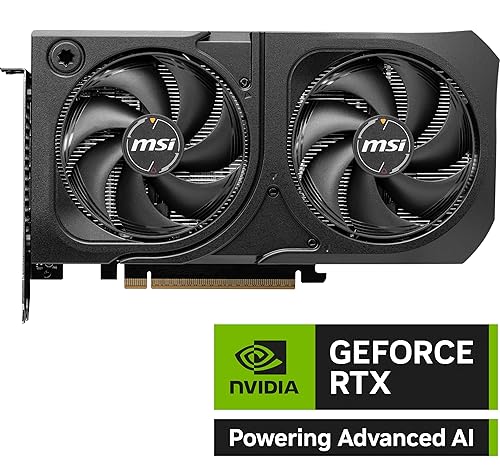 MSI Gaming RTX 5060 Ti 16G Shadow 2X OC Graphics Card (16GB GDDR7, 128-bit, Extreme Performance: TBA MHz, DisplayPort x 3 2.1a, HDMI 2.1b, NVIDIA Blackwell Architecture)